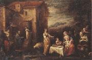 Francisco Antolinez y Sarabia The rest on the flight into egypt France oil painting artist